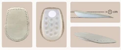 Alzatacco rialzo per tallone rivestito in pelle da 1cm