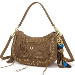 Borsa a spalla La Carrie Jungle 161M-DB-173-SUE Tracolla cuoio