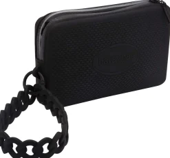 Borsa donna Mini bag Chain Havaianas insilicone nero