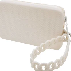 Borsa donna Mini bag Chain Havaianas insilicone beige