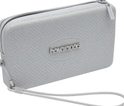 Borsa donna Mini bag plus glitter Havaianas in silicone argento
