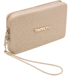 Borsa donna Mini bag plus Havaianas in silicone oro glitter