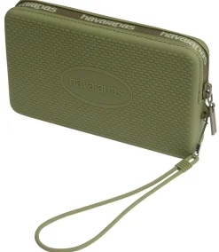 Borsa Mini bag Logo Havaianas in silicone verde oliva