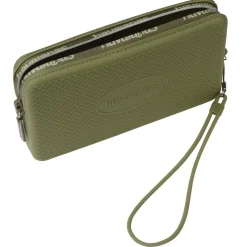 Borsa Mini bag Logo Havaianas in silicone verde oliva