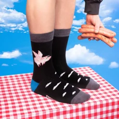 Calze Tales Socks BF1013 "Flying Pig" Socks Burger and Fries