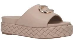 Ciabatta CafèNoir HH9111 con fondo a treccia taupe