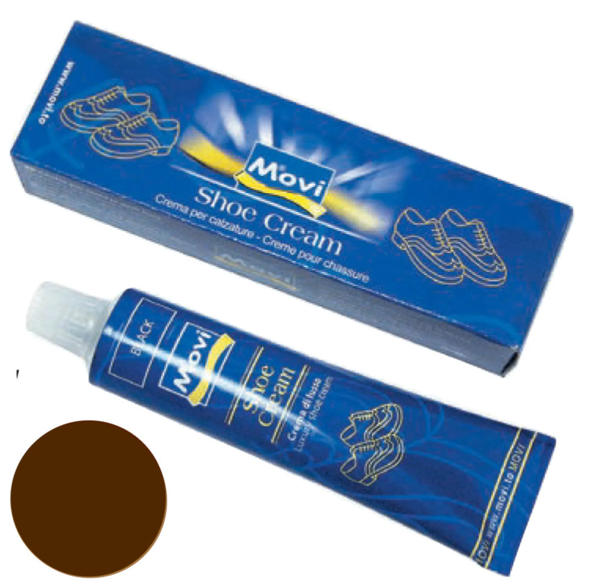 Crema "Shoe Cream" in tubetto marrone scuro