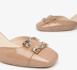 Decoltè NeroGiardini E409480-626 E409480 9480 donna in pelle lucida rosa nudo