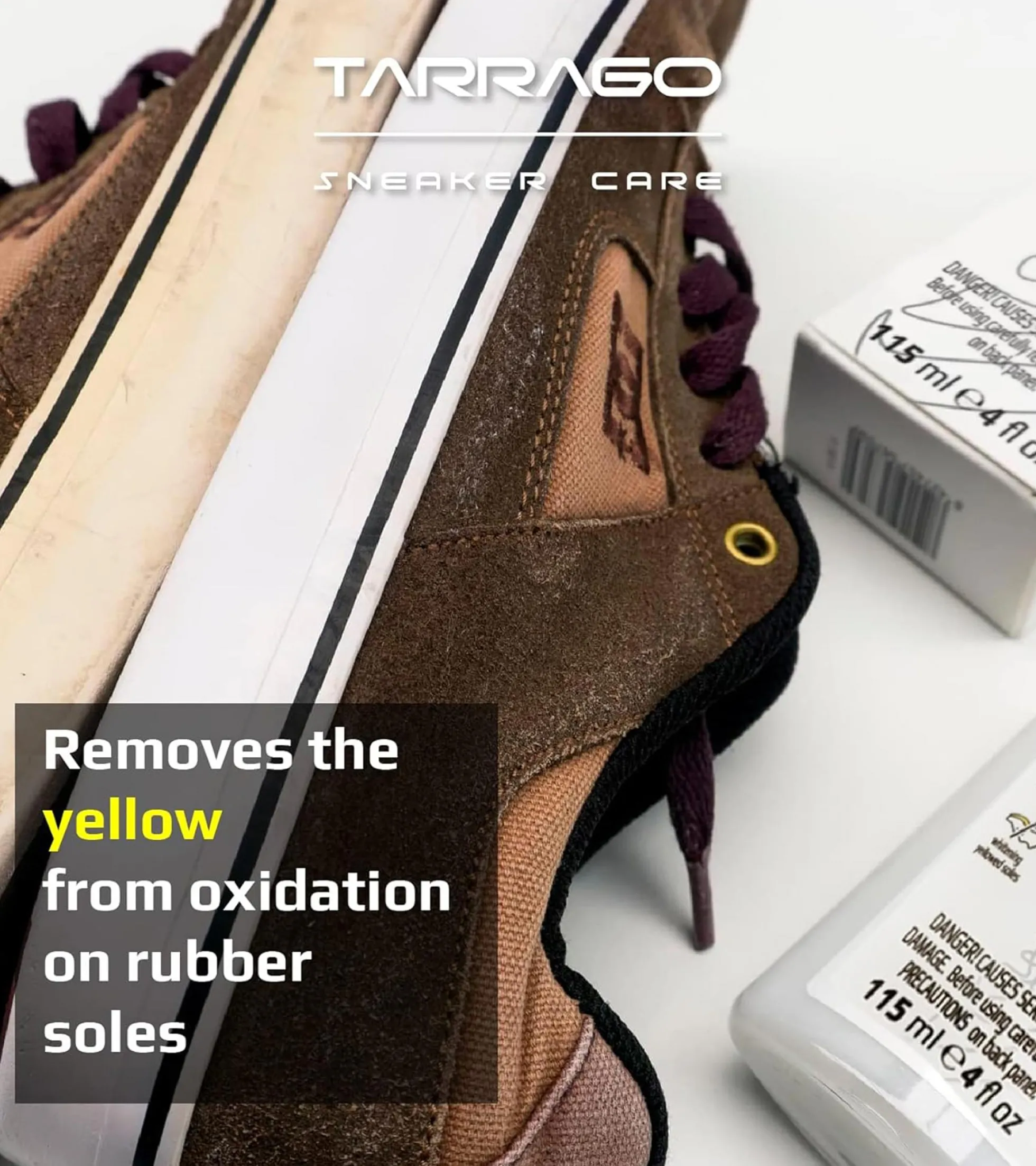 Detergente Tarrago "Sole Restorer" per sbiancare la gomma delle scarpe