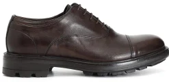 Francesina CafèNoir RF2002 scarpe stringate uomo in pelle marrone
