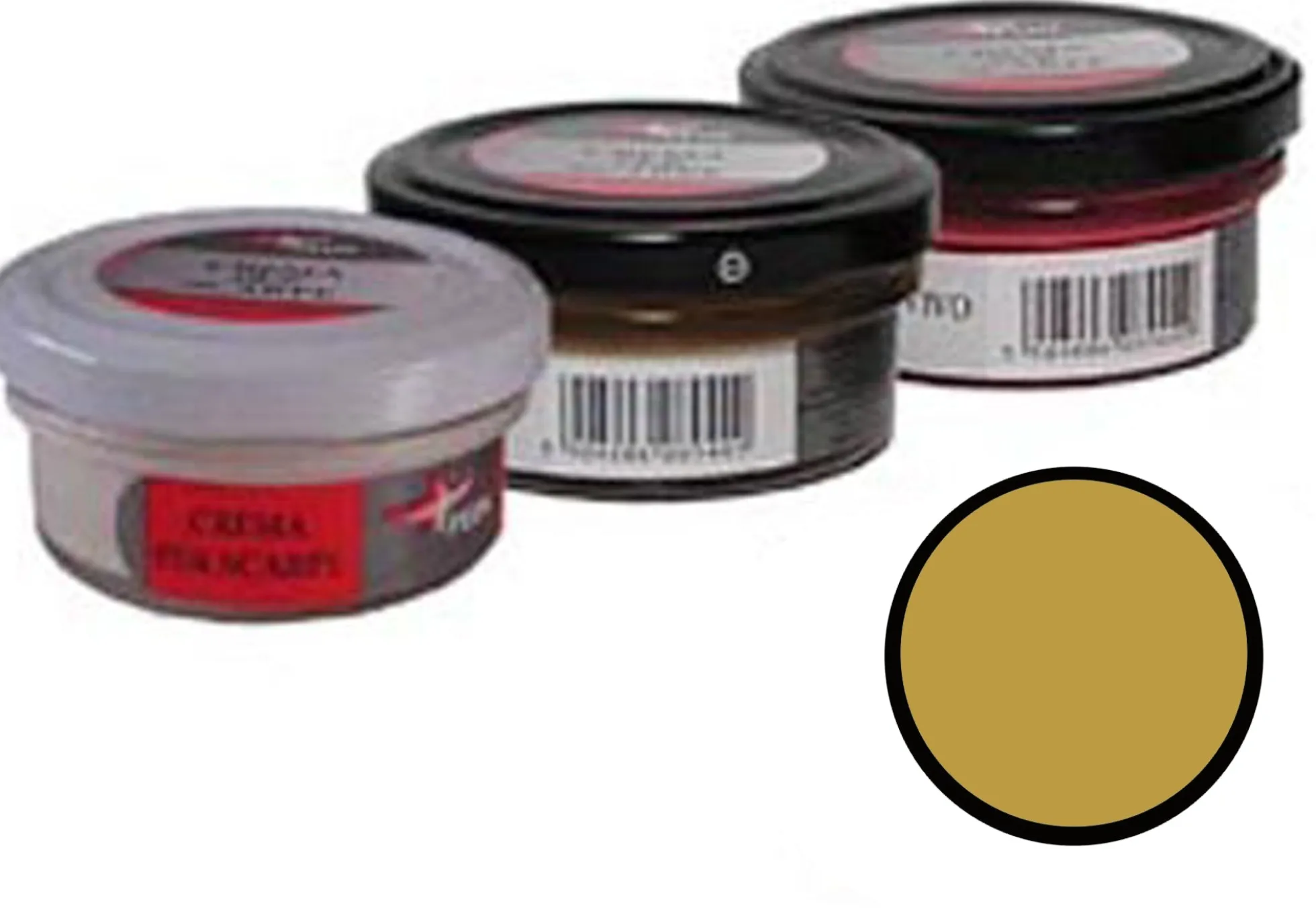 Lucido per scarpe Crema "Beauty Cream" in vasetto oro