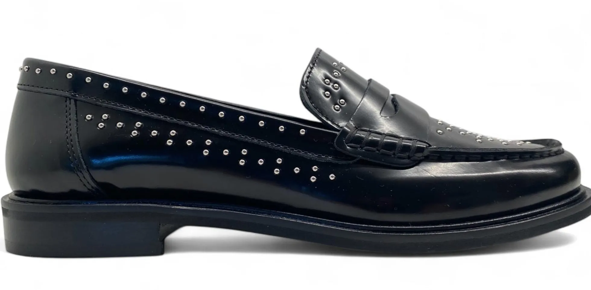 Mocassini Divine Follie N252S scarpe con micro borchie