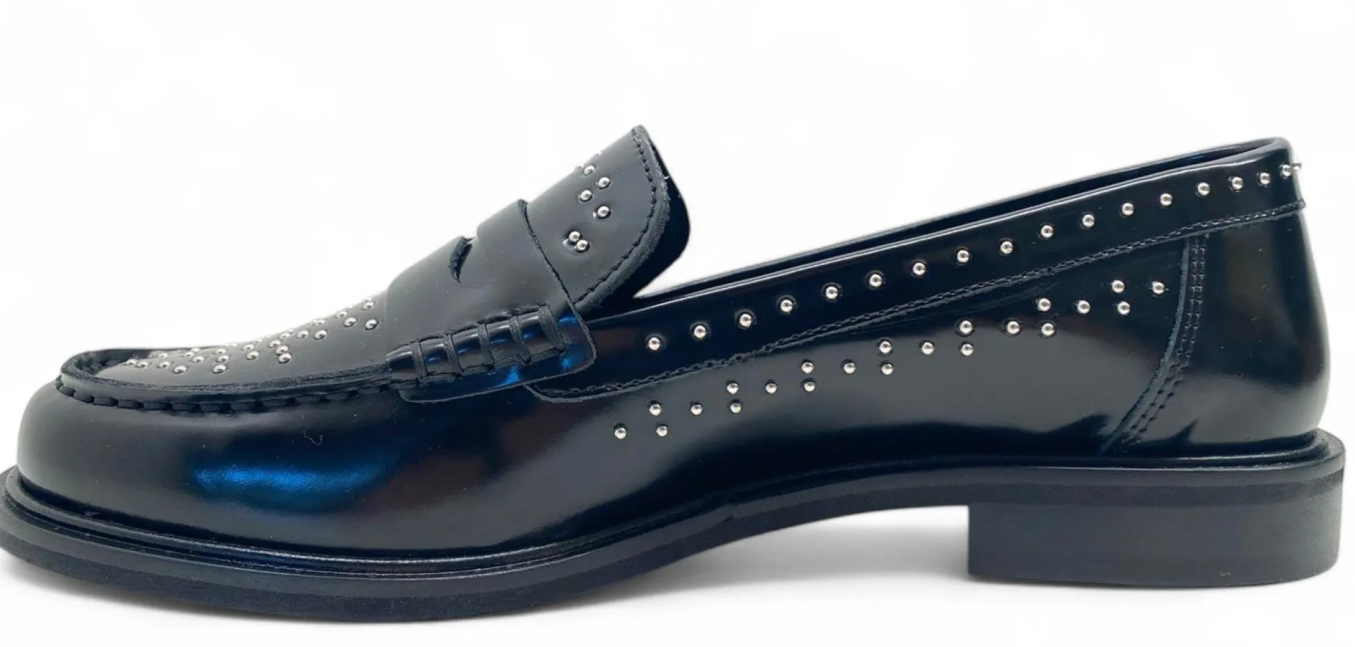 Mocassini Divine Follie N252S scarpe con micro borchie