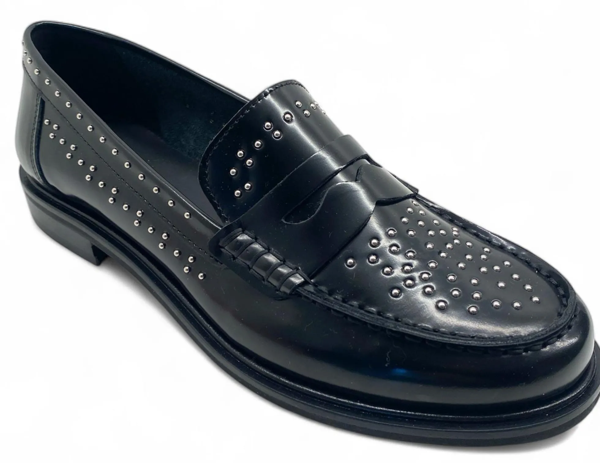 Mocassini Divine Follie N252S scarpe con micro borchie