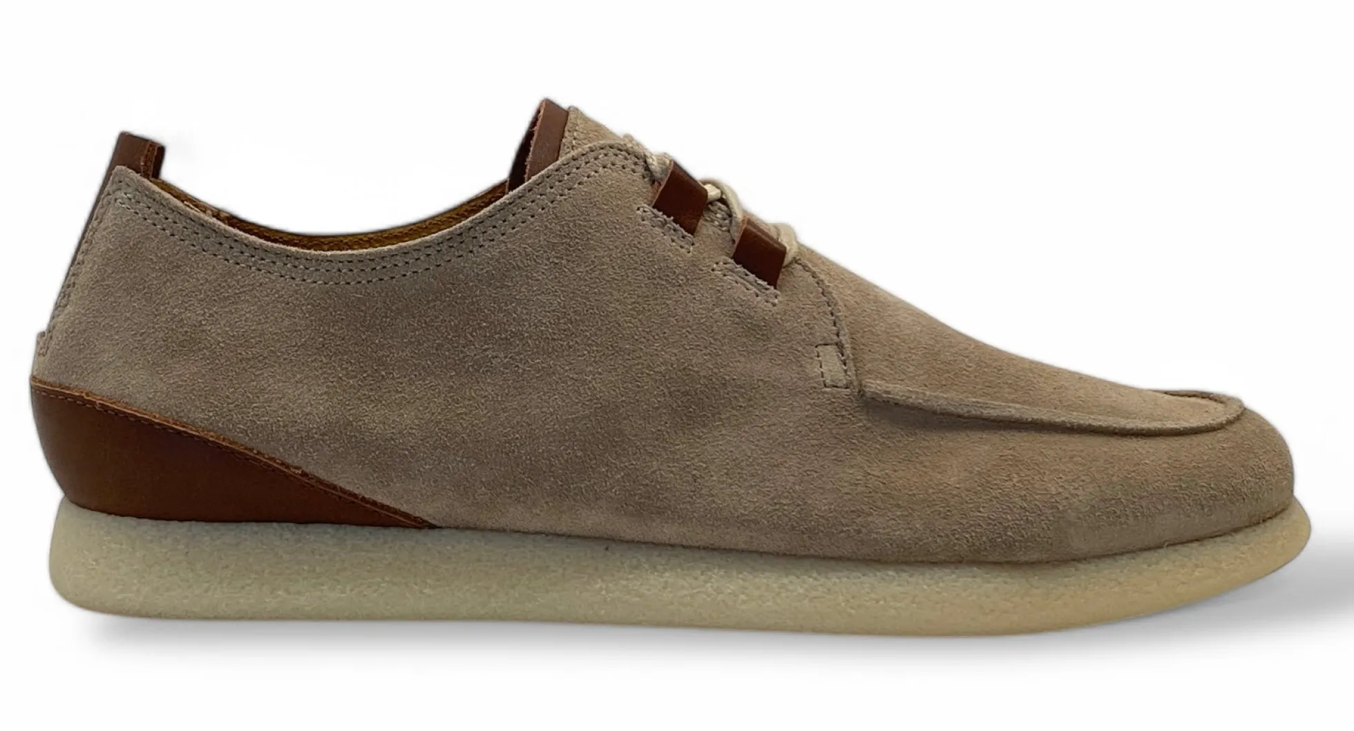 Mocassino stringato KEBO CL3020 scarpe uomo in camoscio
