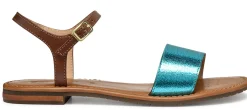 Sandali GEOX "Sozy" D55LXJ in pelle azzurro