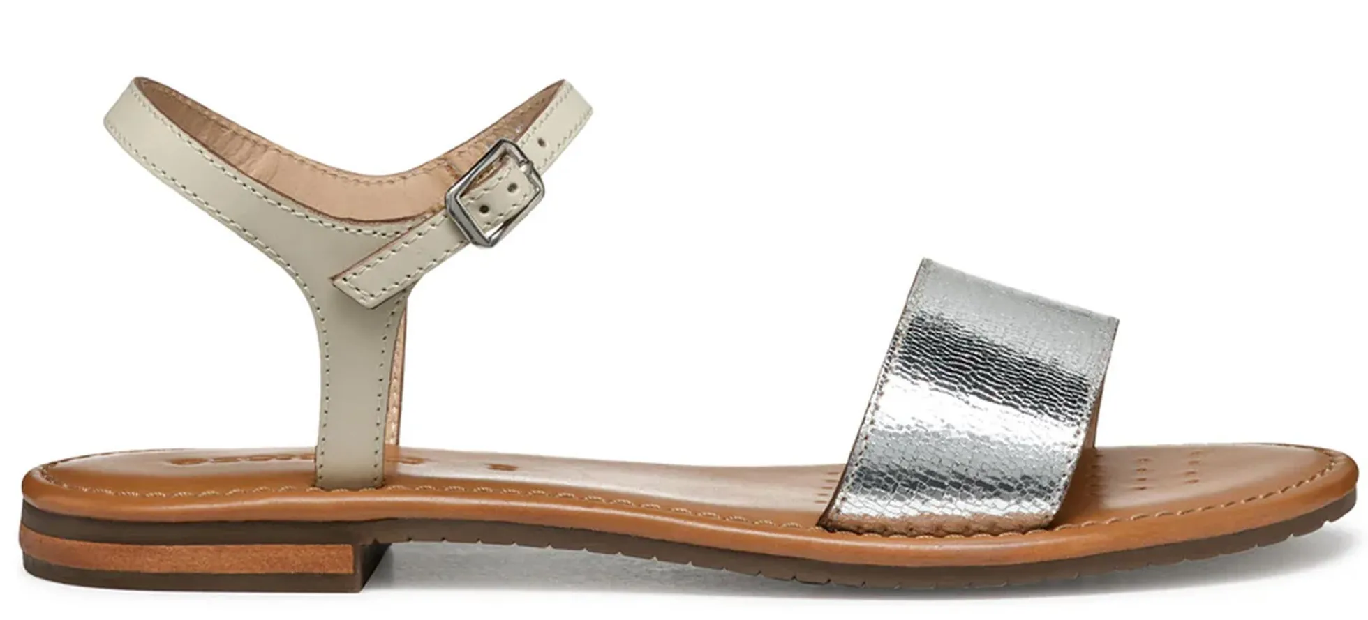 Sandali GEOX "Sozy" D55LXJ pelle argento