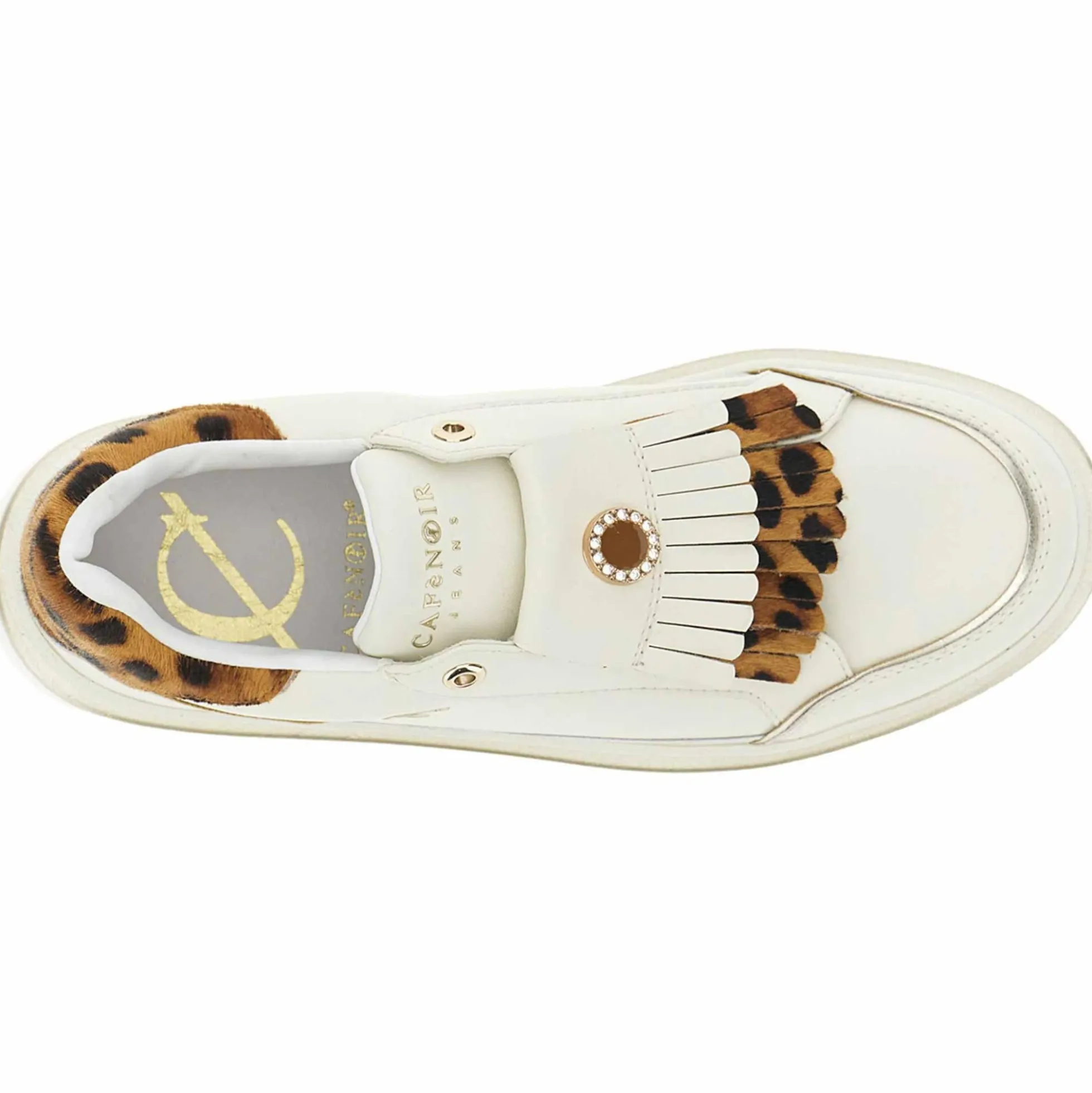 Slip-on CafèNoir DS1007 scarpe donna con frangie