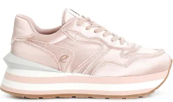 Sneaker CafèNoir DL9000 tessuto cipria metallizzato