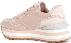 Sneaker CafèNoir DL9000 tessuto cipria metallizzato