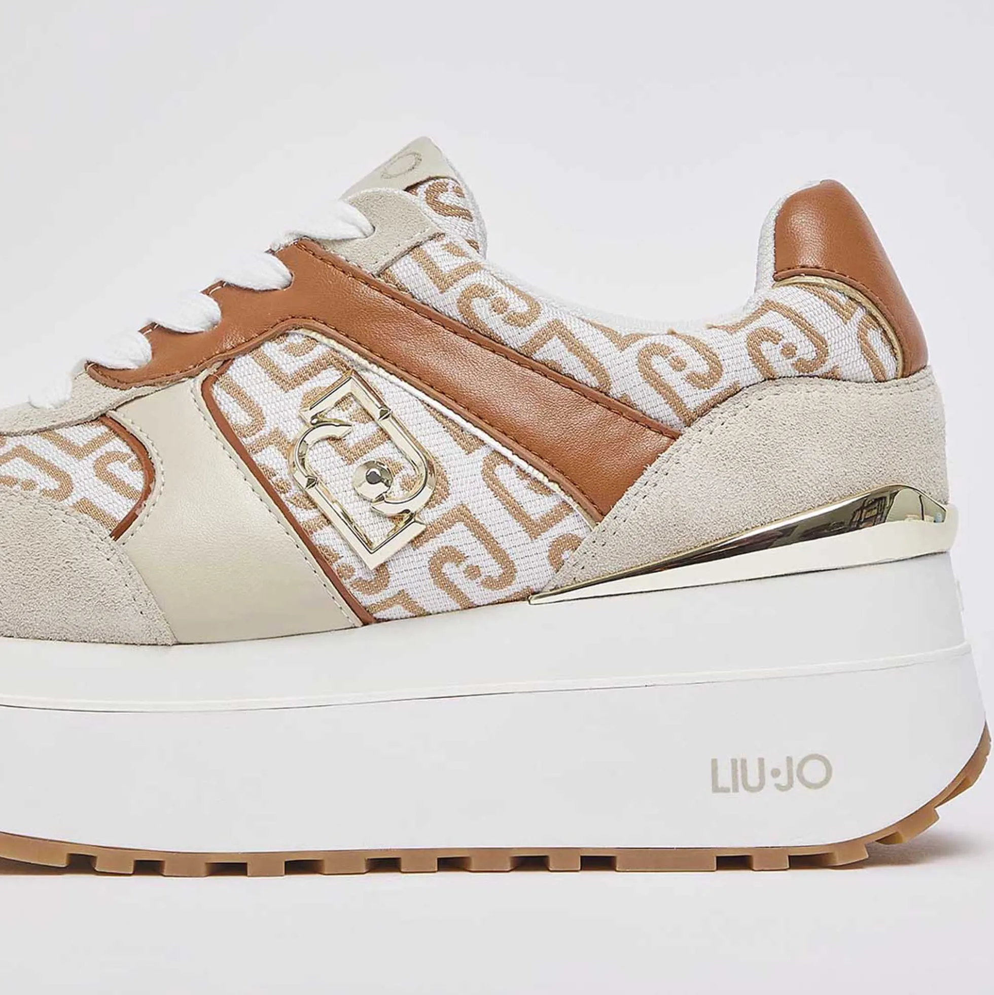 Sneakers LIU JO "Maxi Wonder PLUS 02" BA6019 beige