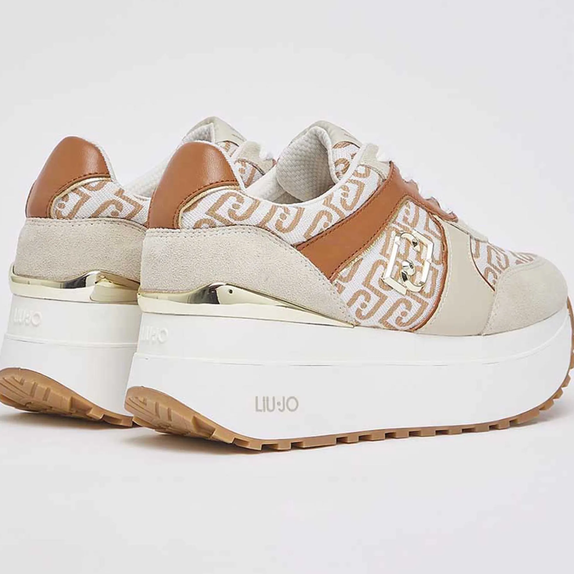 Sneakers LIU JO "Maxi Wonder PLUS 02" BA6019 beige