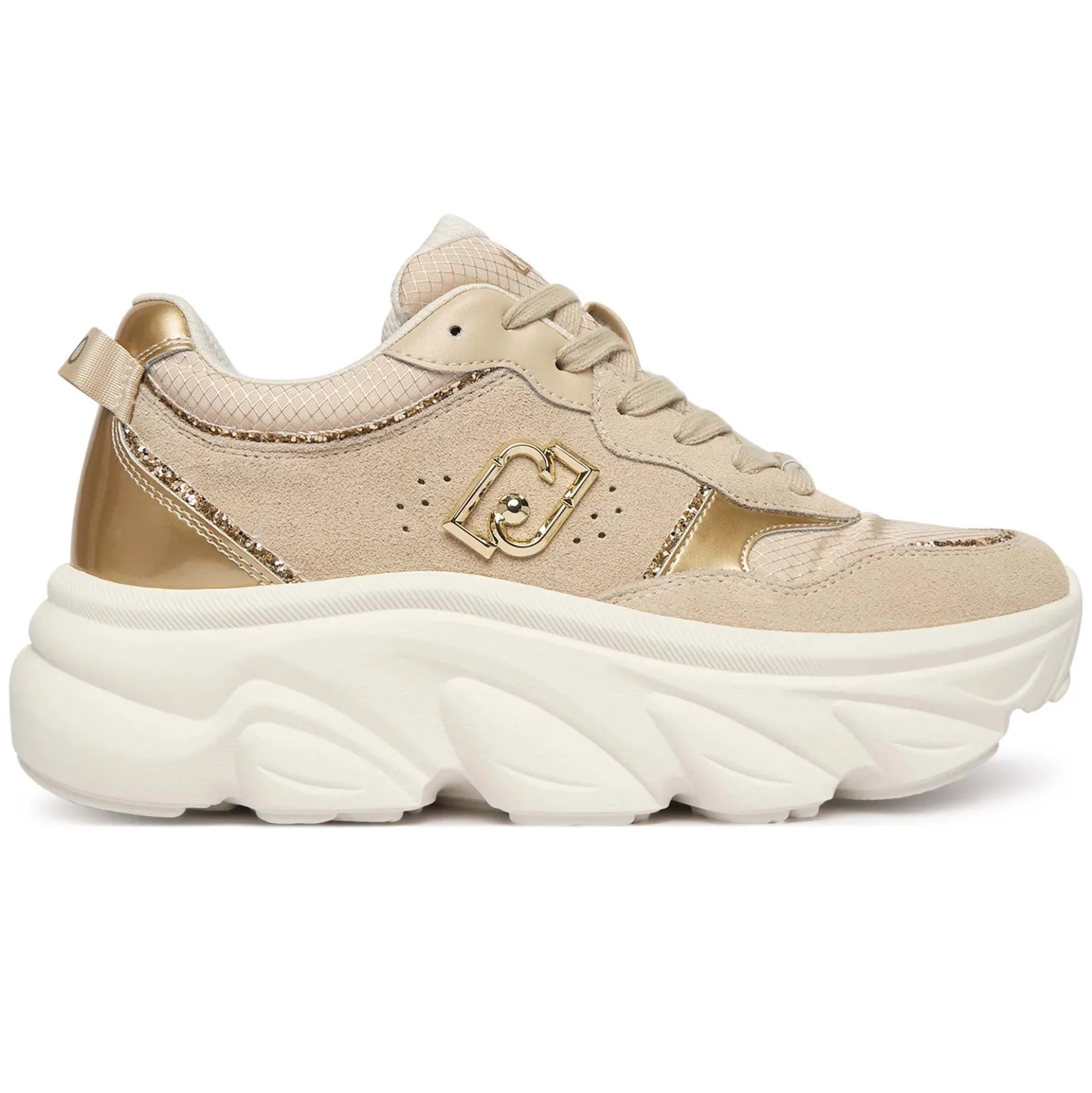 Sneakers LIU JO "Steffy 01" BA6025 beige/oro