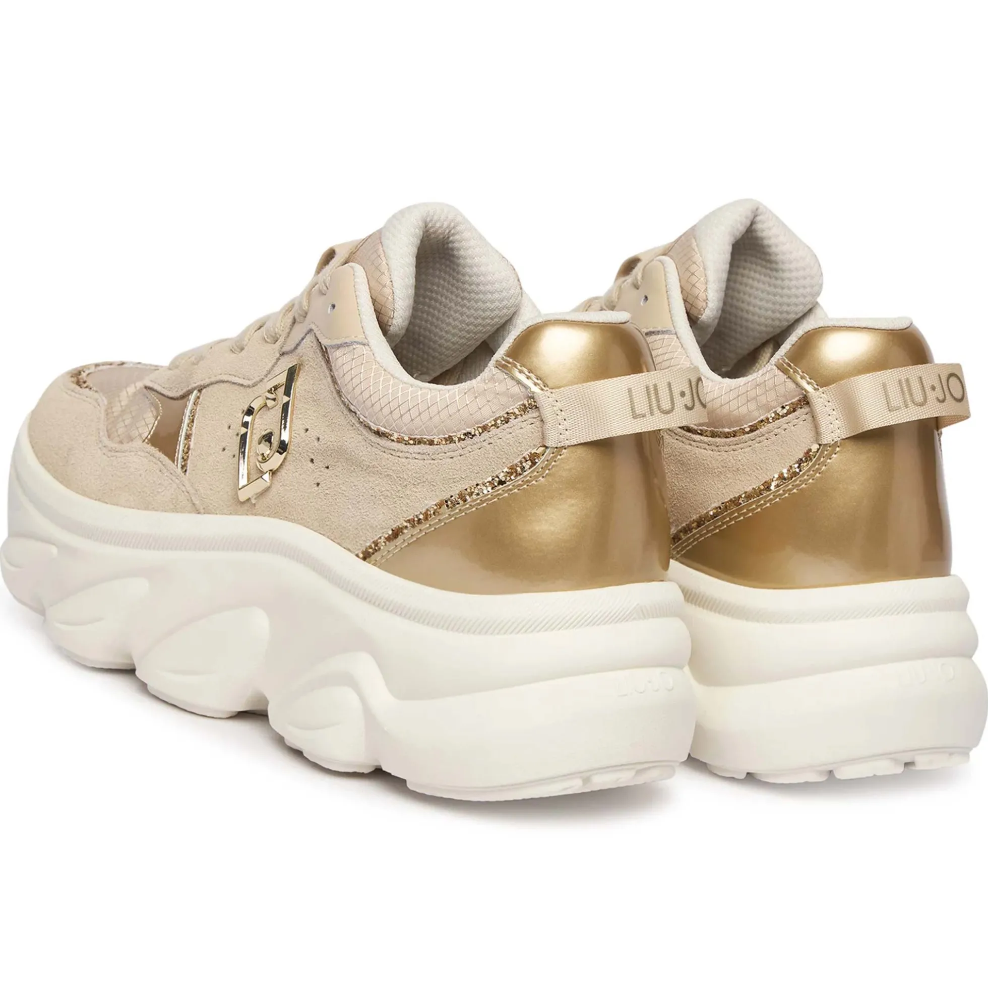 Sneakers LIU JO "Steffy 01" BA6025 beige/oro