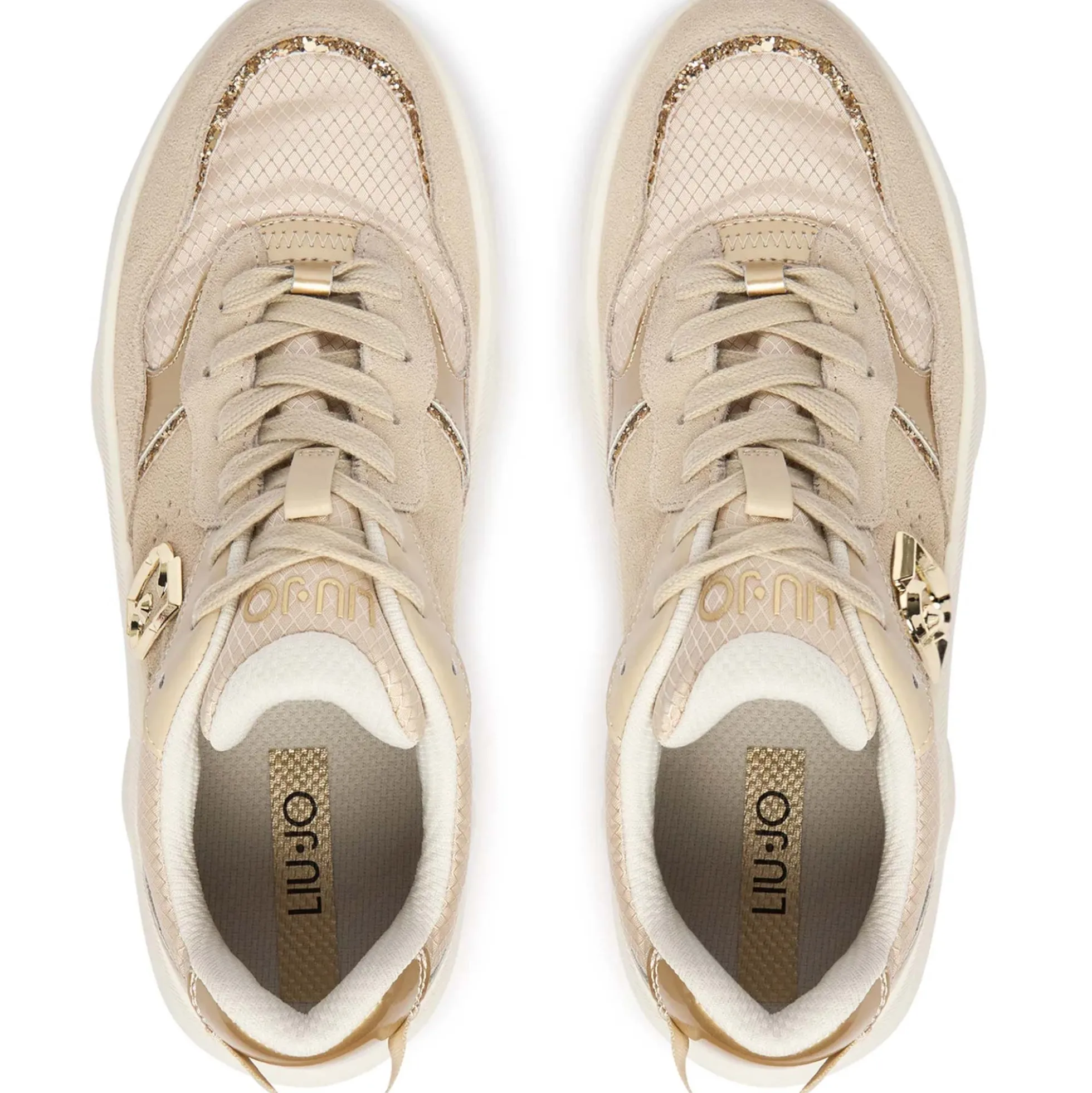 Sneakers LIU JO "Steffy 01" BA6025 beige/oro