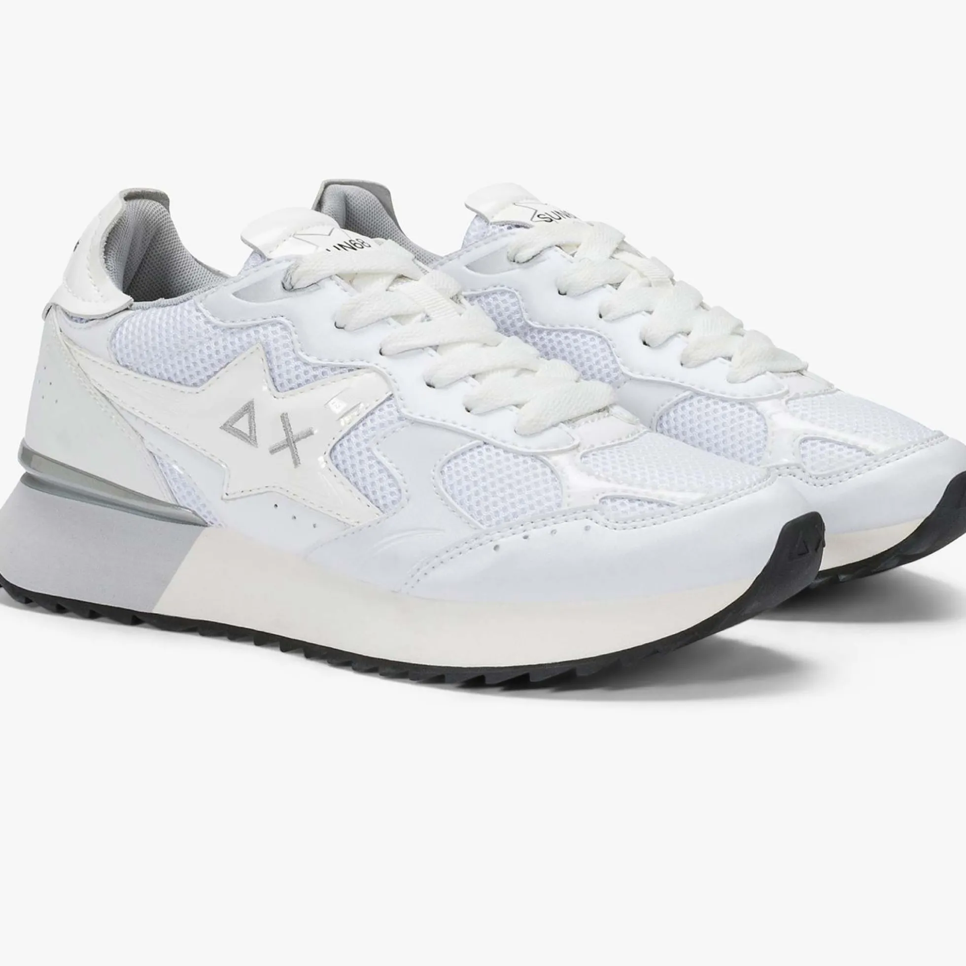 Sneakers SUN68 "STARGIRL SILVER MESH" Z36216-01