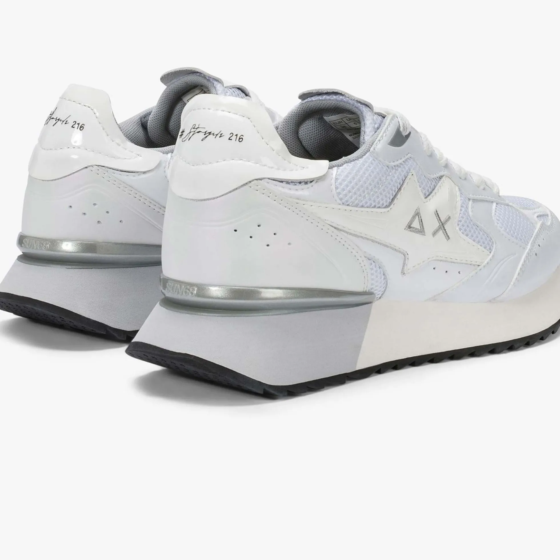 Sneakers SUN68 "STARGIRL SILVER MESH" Z36216-01