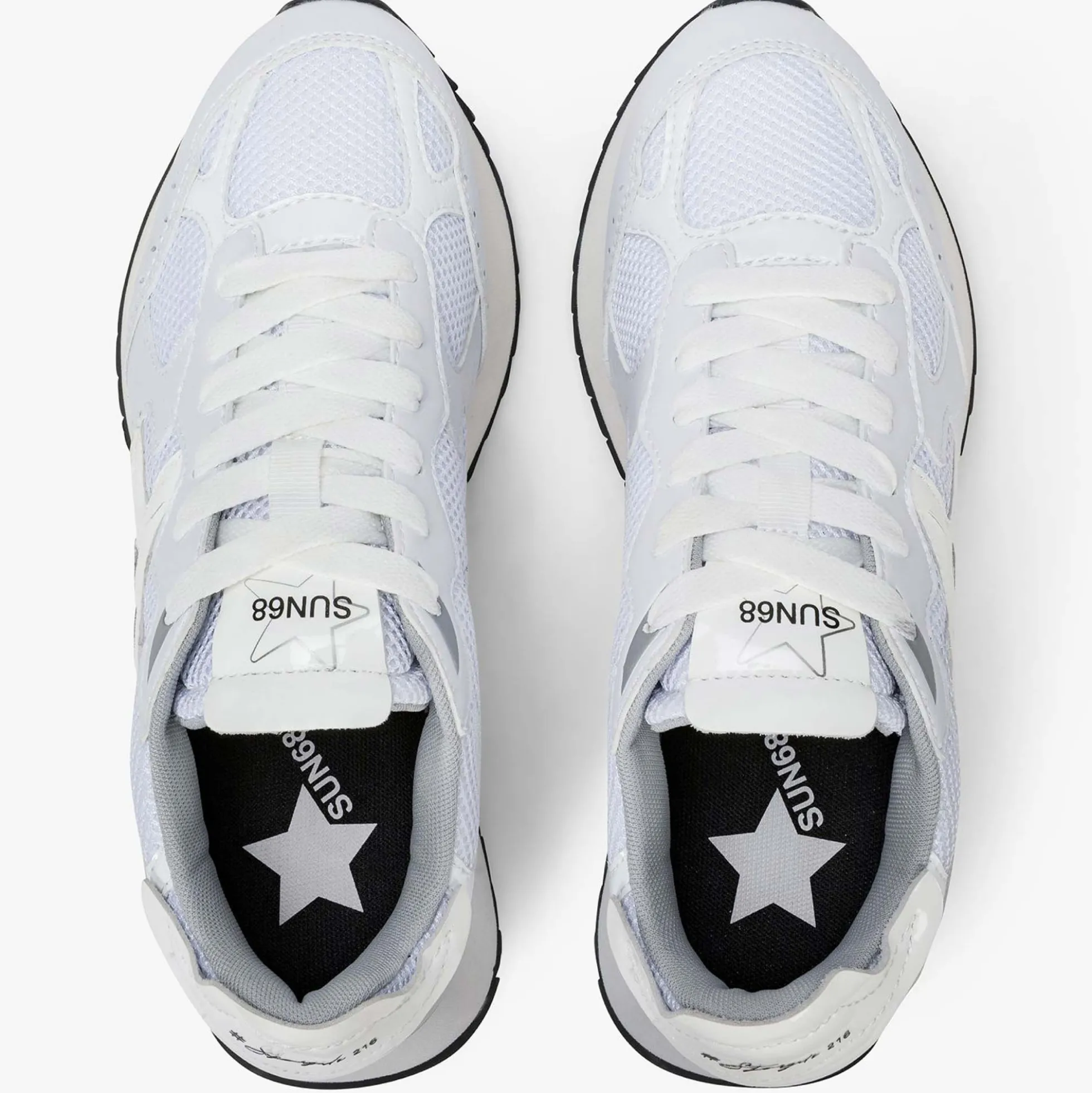 Sneakers SUN68 "STARGIRL SILVER MESH" Z36216-01