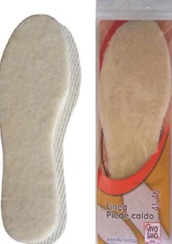 Soletta "Piede Caldo" in morbida lana di agnello
