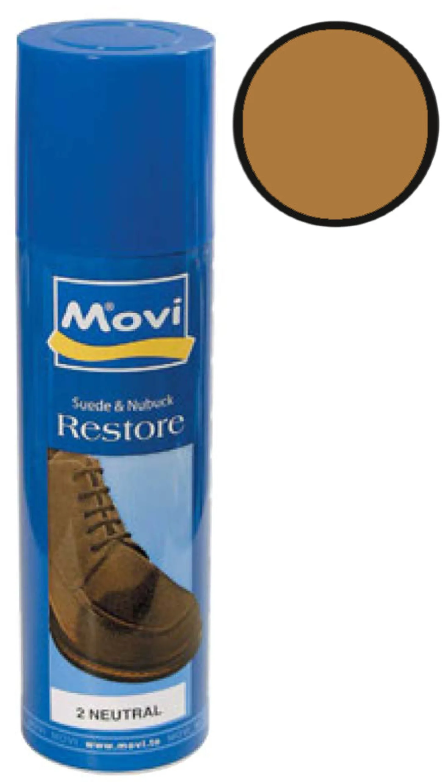 Spray ravvivante per camoscio e nubuck di colore beige camel