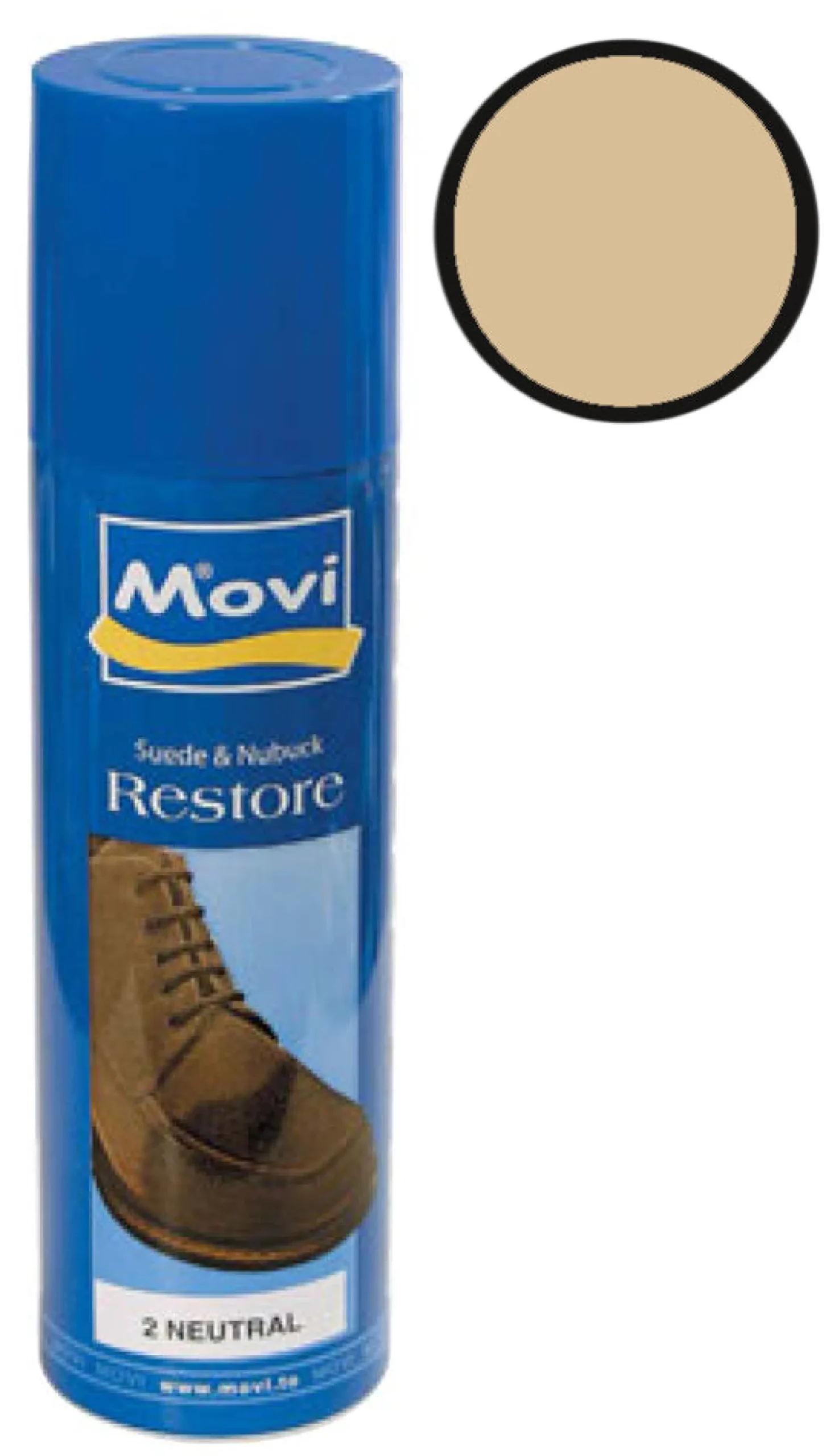 Spray ravvivante per camoscio e nubuck di colore beige