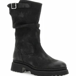 Stivali CafèNoir FD7007 in nubuck nero