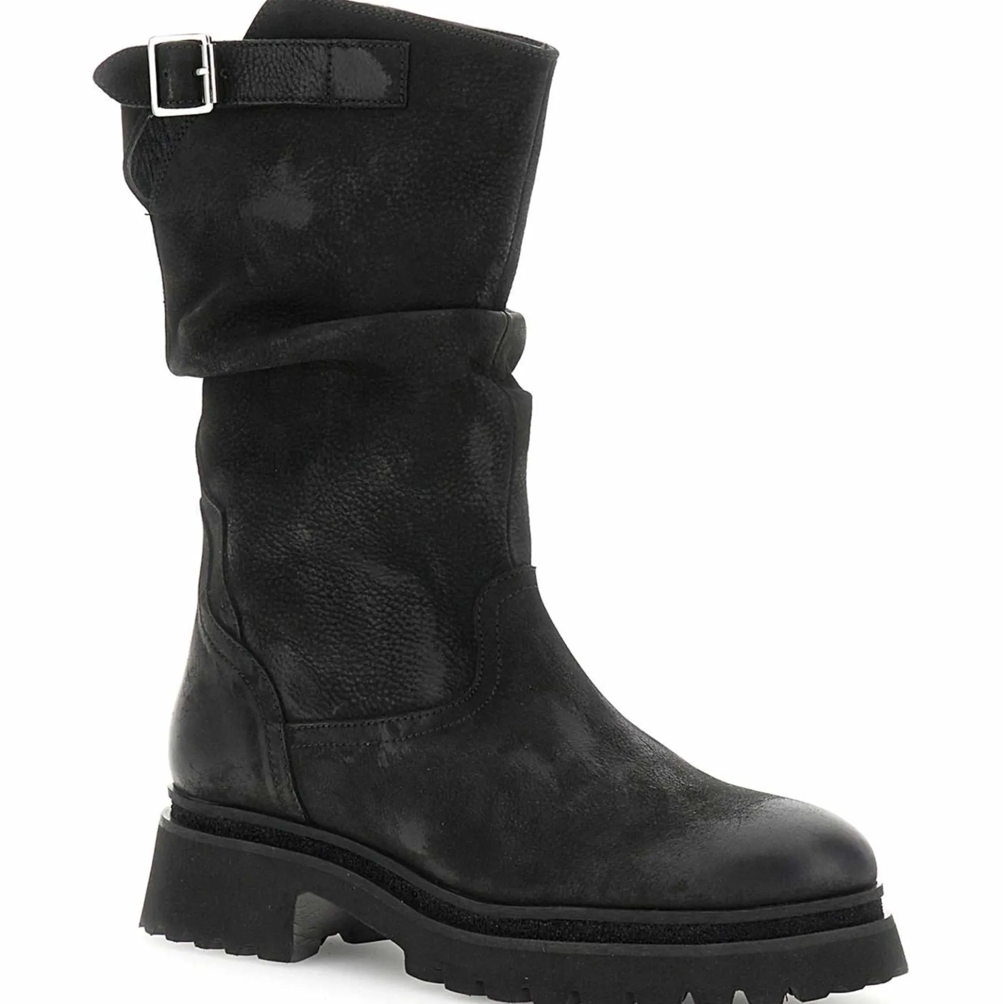 Stivali CafèNoir FD7007 in nubuck nero