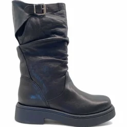Stivali Divine Follie DF118 biker in pelle