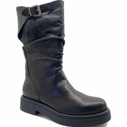 Stivali Divine Follie DF118 biker in pelle