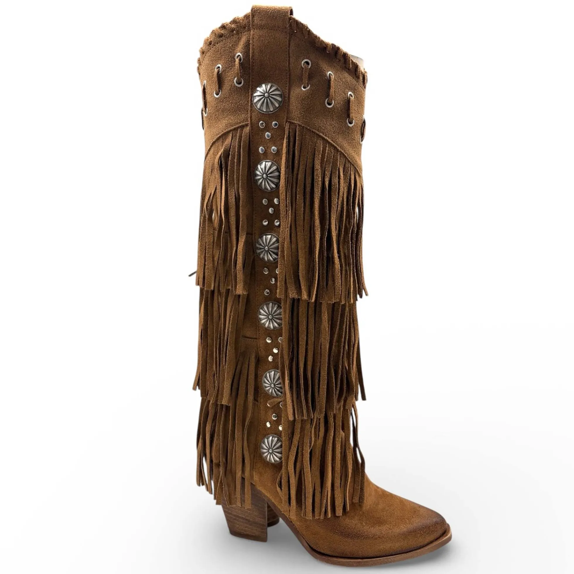 Stivali Divine Follie 49-EL902 texano frange