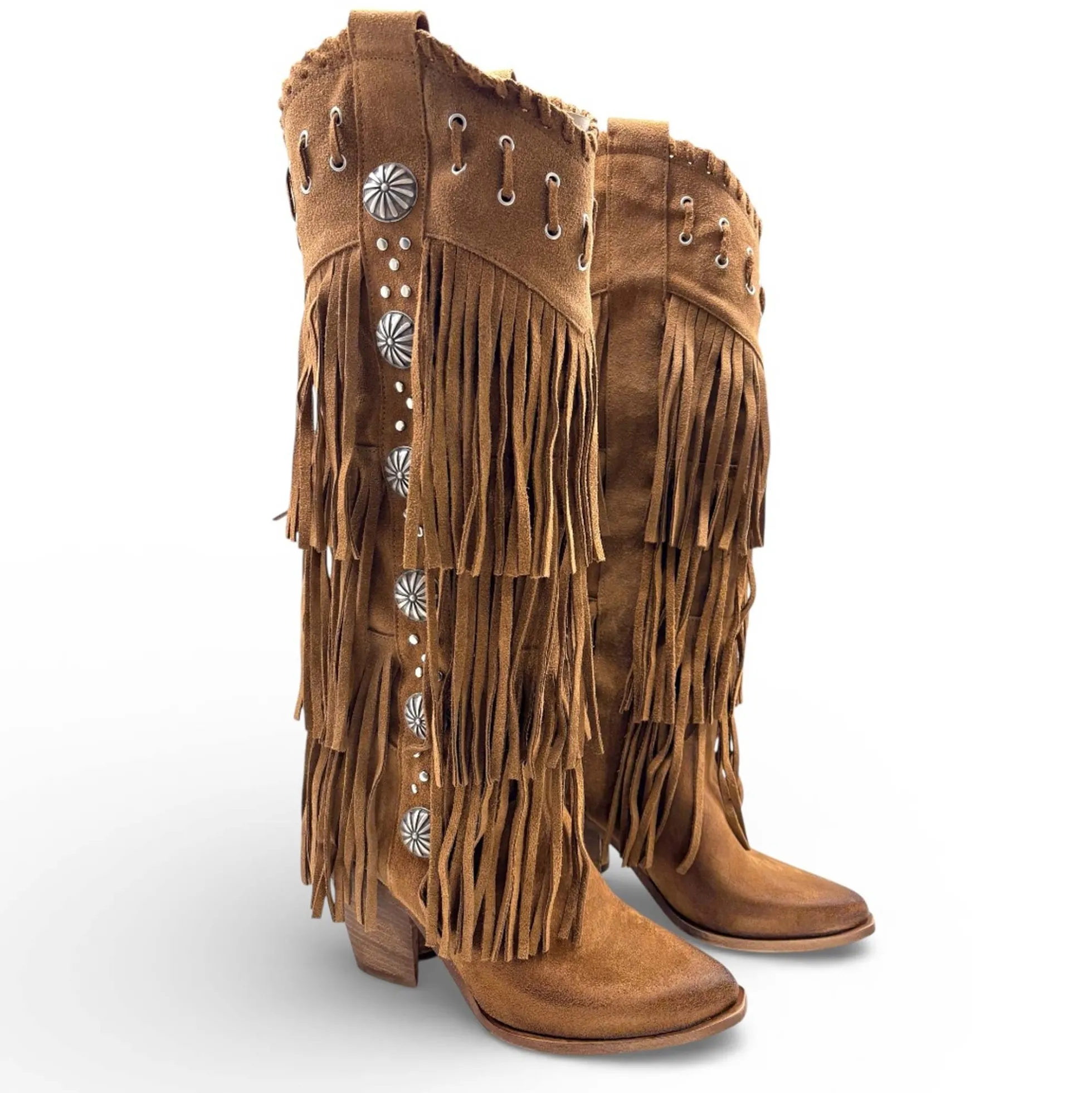 Stivali Divine Follie 49-EL902 texano frange